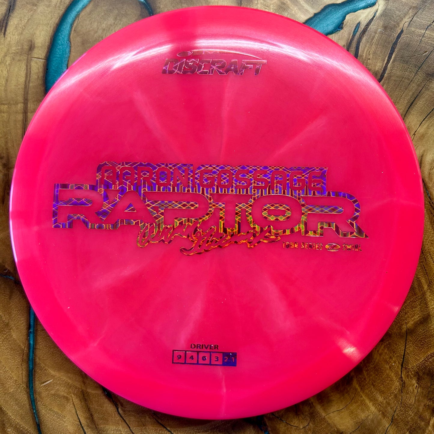 Discraft Z Swirl Raptor - 2025 Aaron Gossage Tour Series